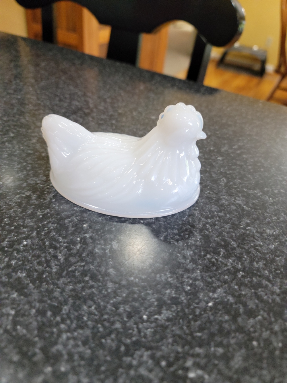 Vintage Hazel Atlas Milk Glass Hen On Nest - Top Only